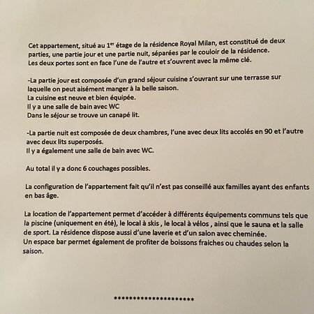 Appartement Royal Milan A Deux Cles Partie Nuit Et Partie Jour 생라리술랑 외부 사진